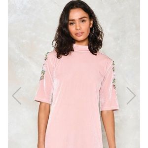 Nasty Gal Velvet Beaded Dress